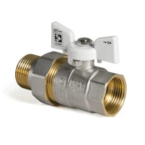 Кран с американкой 1" (Koer KR.227.W) белый (KR0098) №1