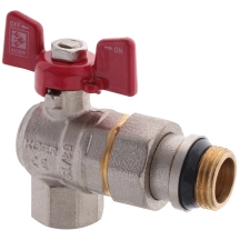 Кран с американкой 1/2" "антипротечка"(Koer KR.228-Gi) Угловая (KR0196)