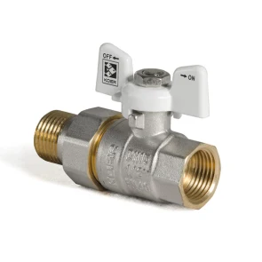 Кран с американкой 1/2" (Koer KR.227.W) белый (KR0015) №1
