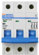 Автоматический выключатель УКРЕМ ВА-2017/B 3р 5А АСКО