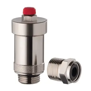Воздухоотводчик автоматический прямой с обратным клапаном 1/2" KOER KR.1244 (KR3116) №1