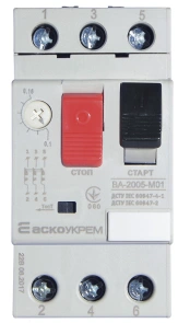 Автоматический выключатель защиты двигателя УКРЕМ ВА-2005 М01 №1