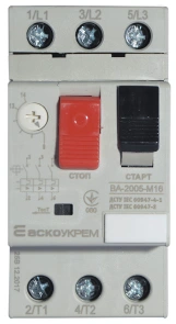 Автоматический выключатель защиты двигателя УКРЕМ ВА-2005 М16 №1
