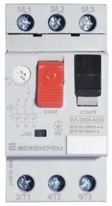 Автоматический выключатель защиты двигателя УКРЕМ ВА-2005 М20 №1