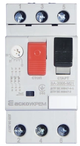Автоматический выключатель защиты двигателя УКРЕМ ВА-2005 М21 №1