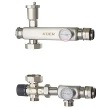 Смесительный узел KOER KR.S1023 (с термостатическим смесит. клапаном) 1" НР SUS304 (KR2957)