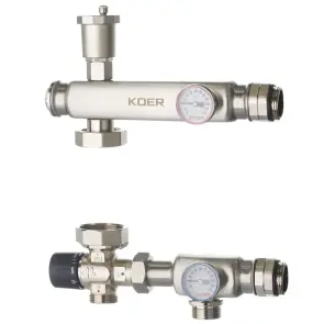Смесительный узел KOER KR.S1023 (с термостатическим смесит. клапаном) 1" НР SUS304 (KR2957) №1