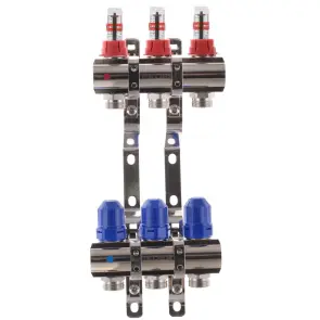 Колекторний блок з витратомірами KOER KR.1110-03 1"x3 WAYS (KR2640) №5
