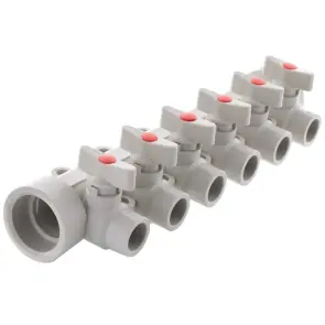 Коллектор 6-way с шаровыми кранами (40x20) PPR KOER K0173.PRO (KP0223) №3