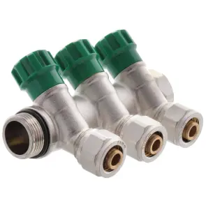 Коллектор вентильный с фитингом KOER KR.1123-3 3/4"x3 WAYS (KR2830) №3
