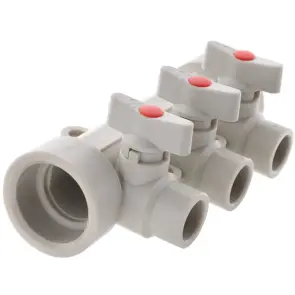 Коллектор 3-way с шаровыми кранами (40x20) PPR KOER K0170.PRO (KP0220) №3