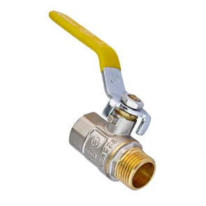 Кран шаровой ГШР (газ) Waterpro WP607-15FML-Y - 1/2" FML (WP2931) №1