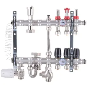 Коллектор со встроенной смеш. узлом KOER KR.S1012-3 1"х3 SUS304 и евроконус 3/4-16 (KR2936) №3