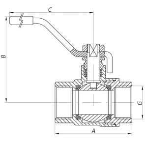 Кран кульовий Waterpro 3/4"ГГР (WP0136) №2