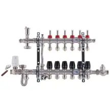 Коллектор со встроенной смеш. узлом KOER KR.S1011-6 1"х6 SUS304 и евроконус 3/4-16 (KR2929)