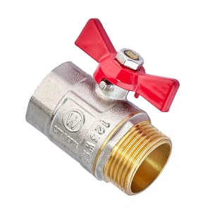 Кран кульовий Waterpro WP607-25FMW - 1" ГШМ (сталевий метелик) (WP3295) №1