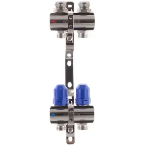Коллекторный блок с термостатическими клапанами KOER KR.1100-02 1"x2 WAYS (KR2628) №5