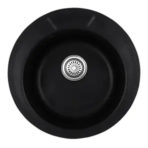 Мийка кухонна HAIBA HB8301-G226 BLACK 490x180 (HB0971) №1