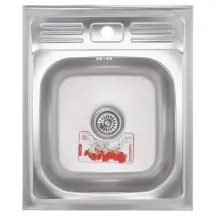 Кухонная мойка накладная ZERIX Z5060-06-160E (satin) (ZX1611)