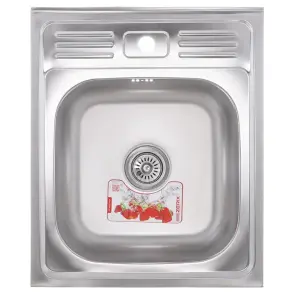 Кухонная мойка накладная ZERIX Z5060-06-160E (satin) (ZX1611) №1