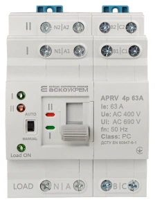 Автоматический переключатель ввода (I-II) APRV 4p 63A ACKO №3