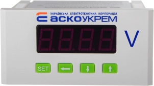 AС цифровой вольтметр 600В 96х48 модель ЦВ-5 №1