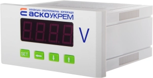 AС цифровой вольтметр 600В 96х48 модель ЦВ-5 №2