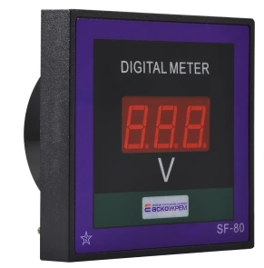 AС цифровой вольтметр 80-500В 80х80 модель ЦВ-8 LB №3