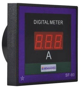 AС цифровой амперметр 30А 80х80 модель ЦА-8 LB №1