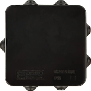 Распределительная коробка серии UAtmo Jet Black 85*85*50 (уп. 20шт) №2