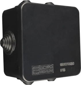 Распределительная коробка серии UAtmo Jet Black 85*85*50 (уп. 20шт) №3