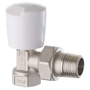Кран радіаторний Roho R5550-050 - 1/2" кутовий (RO0128) №3