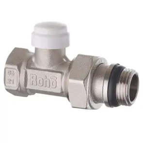 Кран радиаторный Roho R5261-050 - 1/2" Прямой (антипротечка) (RO0135) №1