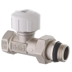 Кран радиаторный термостатический Roho R5161-050 - 1/2" (М30х1,5) Прямой (антипротечка) (RO0125) №1