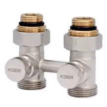 Узел нижнего подключения радиатора Прямой 3/4'' (комплект) KOER KR.1131 (KR2815)