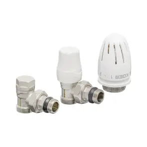 Комплект для підключення радіатора KOER SET-14 - 1/2"x3/4" (кутовий) з термоголовкою ЗЗ (KR3178) №7