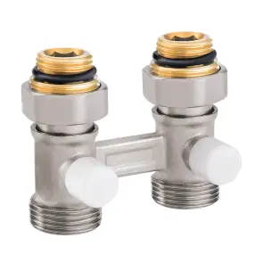 Узел нижнего подключения радиатора Прямой 3/4"x1/2" KOER KR.1133 (комплект) (KR3114) №1
