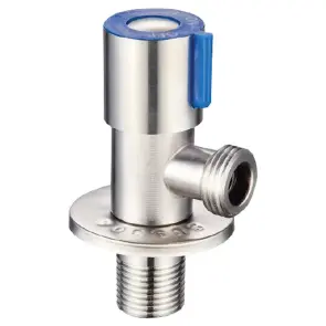 Кран для подключения сантехприборов 1/2x1/2 MIXXUS VAL-01 синий (нерж. сталь) №1
