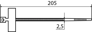 CHS-200MKT (хомут маркировочный) (100 шт.) №5