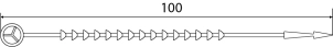 CHS-100BT (узловой хомут) (50 шт.) №4