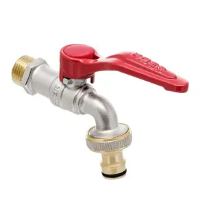 Кран поливу Koer KR.247 - 1/2" з конектором для швидкого підключення (KR3196) №1