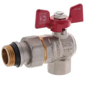 Кран с американкой 1/2" "антипротечка"(Koer KR.228-Gi) Угловая (KR0196) №3