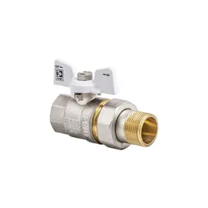 Кран с американкой 1/2" (Koer KR.227.W) белый (KR0015) №3