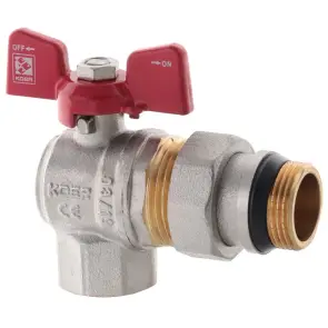 Кран с американкой 3/4" "антипротечка"(Koer KR.228-Gi) Угловая (KR0194) №2