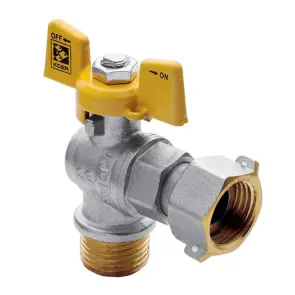 Кран с накидной гайкой 3/4" ГШБ ГАЗ УГЛОВОЙ KOER KR.221.G (KR0169) №1