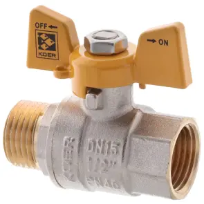 Кран кульовий 1/2" ГШМ ГАЗ (KOER KR.218.G) (KR0036) №4
