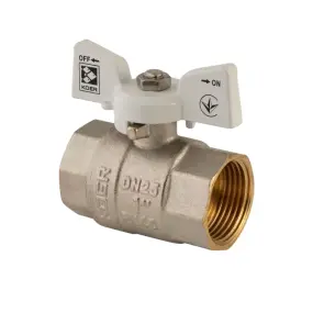 Кран шаровый Koer 1" ГГБ (KR.217.W) белый (KR0180) №5
