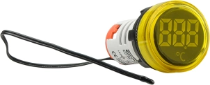 Круглый цифровой измеритель температуры ED16-22WD -25С – 150С (желтый) №1