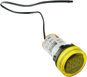 Круглый цифровой измеритель температуры ED16-22WD -25С – 150С (желтый) №2