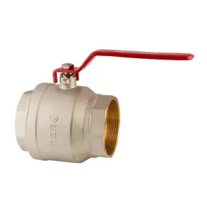 Кран шаровый Koer KR.214 - 4" FF ГГВ (ручка"рычаг" красная) (KR4952) №4